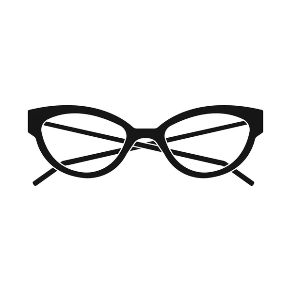 Illustrazione vettoriale di occhiali e simbolo della cornice. Set di occhiali e accessori stock illustrazione vettoriale . — Vettoriale Stock