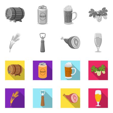 Bar ve pub simge vektör Illustration. Pub ve hisse senedi için iç vektör simge kümesi.