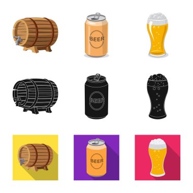 Tasarım işareti bar ve Pub vektör. Pub ve hisse senedi için iç vektör simge kümesi.