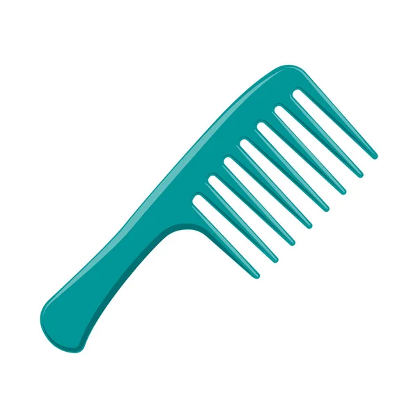 Vektorillustration av ikonen borste och hår. Ställ för borste och hårborste aktiekurssymbol för webben. — Stock vektor