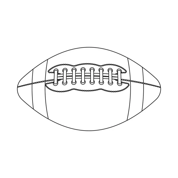 Geïsoleerde object van sport en bal teken. Verzameling van sport en atletische voorraad vectorillustratie. — Stockvector