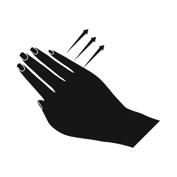 Vektor-Design von Touchscreen und Hand-Symbol. Sammlung von Touchscreen und Touch Stock Vector Illustration. — Stockvektor