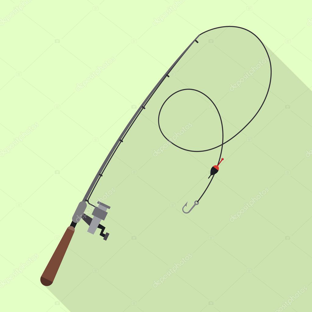 Isolated object of fish and fishing symbol. Collection of fish and equipment vector icon for stock.