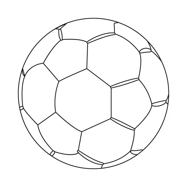 Изолированный объект спорта и логотип мяча. Коллекция спортивного и спортивного инвентаря . — стоковый вектор