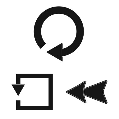 Vektör tasarım öğesi ve ok sembolü. Öğe ve yön hisse senedi vektör çizim seti.