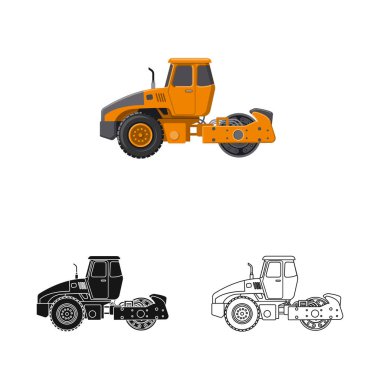 Yapı ve inşaat logo yalıtılmış nesne. Yapı ve makine hisse senedi simgesi için web topluluğu.