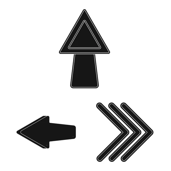 要素と矢印シンボルのベクター イラストです 要素と方向の株式ベクトル図のセット — ストックベクタ