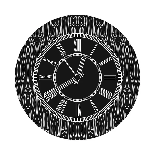 Ilustración vectorial del reloj y el icono de tiempo. Conjunto de ilustración de vector de stock de reloj y círculo . — Vector de stock