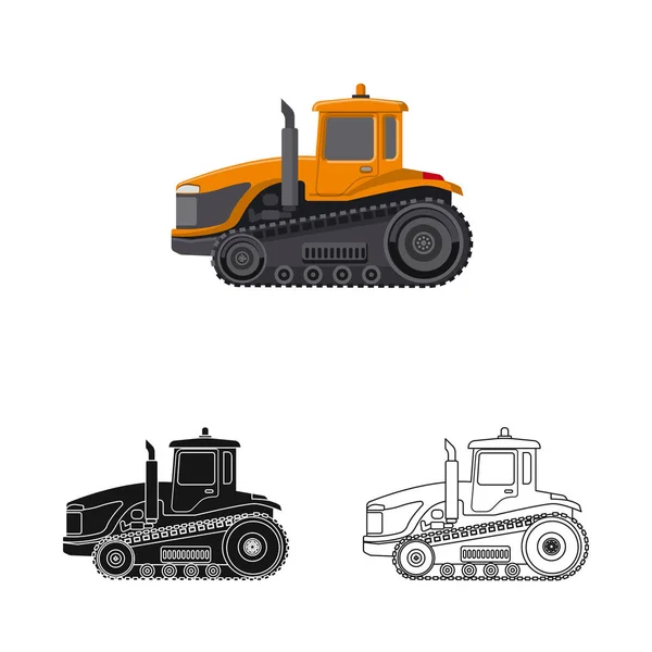 Objeto aislado del icono de construcción y construcción. Colección de construcción y maquinaria stock vector ilustración . — Archivo Imágenes Vectoriales