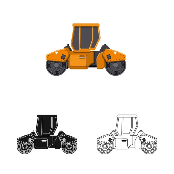 Vector illustration of build and construction icon. Set of build and machinery vector icon for stock. — Stock Vector