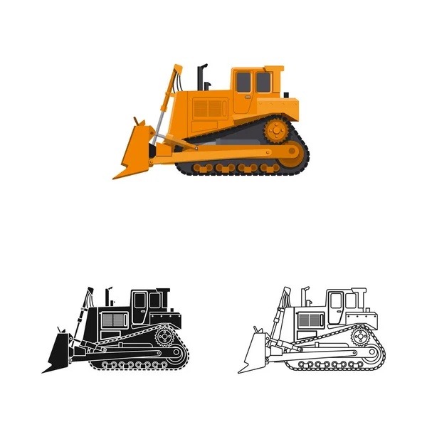 Ilustración vectorial del logotipo de construcción y construcción. Colección de construcción y maquinaria símbolo de stock para la web . — Vector de stock