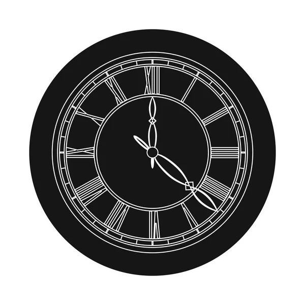 Diseño vectorial del reloj y el logotipo del tiempo. Conjunto de reloj y círculo símbolo de stock para web . — Vector de stock