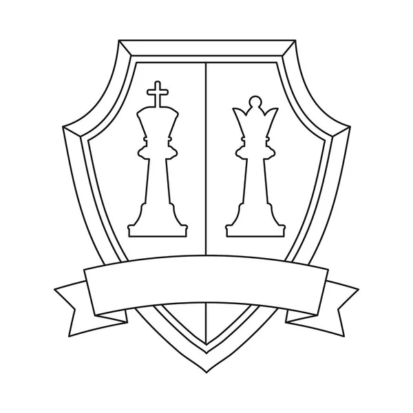 Objet isolé de l'emblème et du symbole de l'insigne. Collection d'emblème et d'autocollants illustration vectorielle . — Image vectorielle