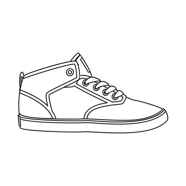 Vektor-Design von Schuhen und Schuhen Zeichen. Kollektion von Schuh- und Fußstocksymbolen für das Web. — Stockvektor