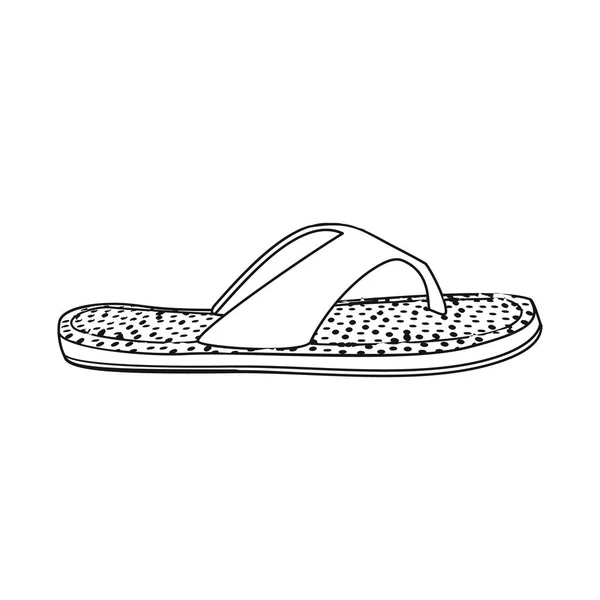 신발 및 신발 아이콘 벡터 일러스트입니다. 구두의 설정 하 고 웹에 대 한 주식 기호를 발. — 스톡 벡터