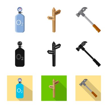 Dağcılık ve tepe simgesi yalıtılmış nesne. Kamp ve dağcılık Topluluğu web için hisse senedi simgesi.