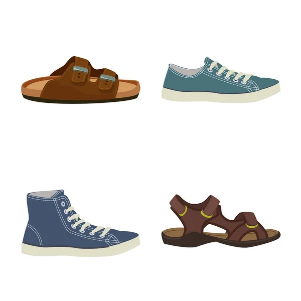 Ayakkabı Ayakkabı Simge Vektör Illustration Hisse Senedi Için Ayakkabı Ayak — Stok Vektör