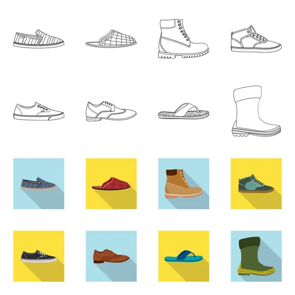 Ayakkabı ve ayakkabı simge vektör Illustration. Ayakkabı ve ayak hisse senedi simgesi için web topluluğu. — Stok Vektör