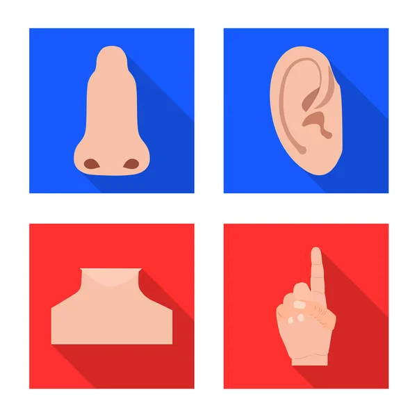 Conception vectorielle de signe humain et de pièce. Collection d'icônes vectorielles homme et femme pour stock . — Image vectorielle