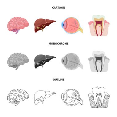 Vücut ve insan logo vektör tasarımı. Vücut ve hisse senedi için tıbbi vektör simge kümesi.