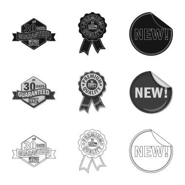 Bir amblem ve rozet işaret tasarım vektör. Amblem ve etiket hisse senedi simgesi için web topluluğu.