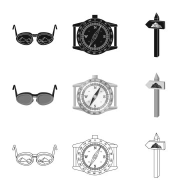 Dağcılık ve en yüksek işareti tasarımı vektör. Kamp ve dağcılık topluluğu hisse senedi için vektör simgesi.