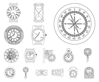 Saat ve saat logo yalıtılmış nesne. Saat ve daire hisse senedi simgesi için web topluluğu.