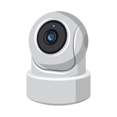 Cctv ve kamera işareti yalıtılmış nesne. Web için cctv ve sistem hisse senedi simgesi kümesi.