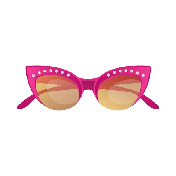 Oggetto isolato di occhiali e occhiali da sole simbolo. Collezione di occhiali e icona vettoriale accessoria per magazzino . — Vettoriale Stock