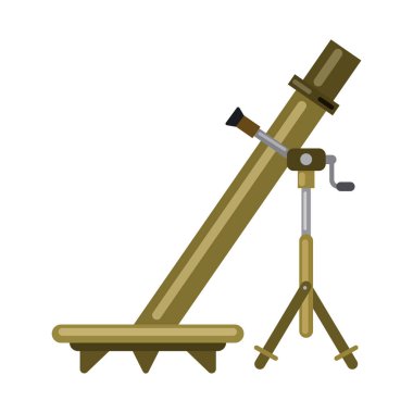 Silah ve silah simge vektör tasarımı. Silah ve ordu hisse senedi vektör çizim seti.