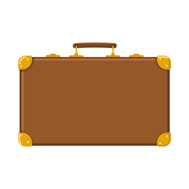 Bavul ve Bagaj simge vektör Illustration. Web için bavul ve yolculuk hisse senedi simgesi kümesi.