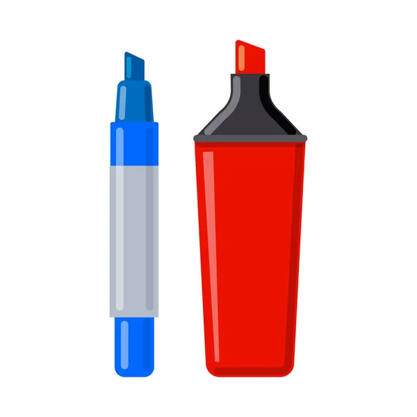 Isolierte Objekt von Büro und Versorgungsmaterial Logo. Set von Büro und Schule Aktiensymbol für Web. — Stockvektor