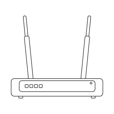 Dizüstü bilgisayar ve aygıt logo vektör Illustration. Dizüstü bilgisayar ve sunucu hisse senedi simgesi için web topluluğu.