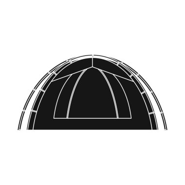 Balık ve balık tutma sembolü izole nesne. Balık ve ekipman hisse senedi vektör çizim topluluğu.