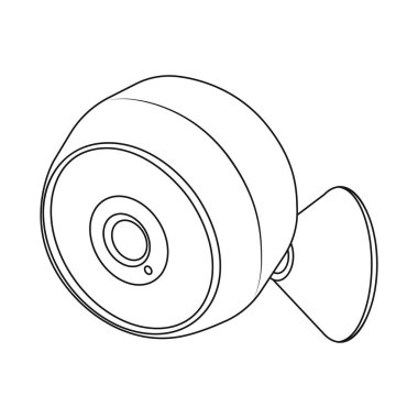 Cctv ve kamera işareti vektör tasarımı. Hisse senedi için cctv ve sistem vektör simge topluluğu.