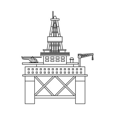 Petrol ve gaz simgesi yalıtılmış nesne. Petrol ve benzin hisse senedi vektör çizim topluluğu.