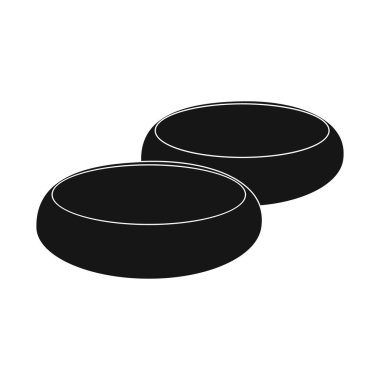 Eti ve jambon logosu yalıtılmış nesne. Et ve hisse senedi vektör çizim pişirme koleksiyonu.