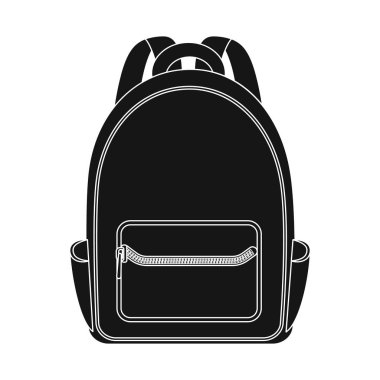 Bavul ve Bagaj işareti vektör tasarımı. Hisse senedi için bavul ve yolculuk vektör simge topluluğu.