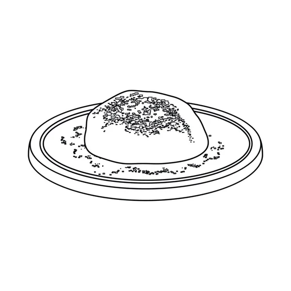 Ilustracja wektorowa symbolu pizza i jedzenie. Kolekcja pizza i ikona wektor Włochy na magazynie. — Wektor stockowy