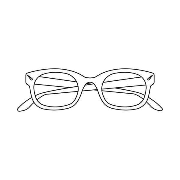 Conception vectorielle de lunettes et symbole de monture. Jeu de lunettes et accessoire illustration vectorielle de stock . — Image vectorielle