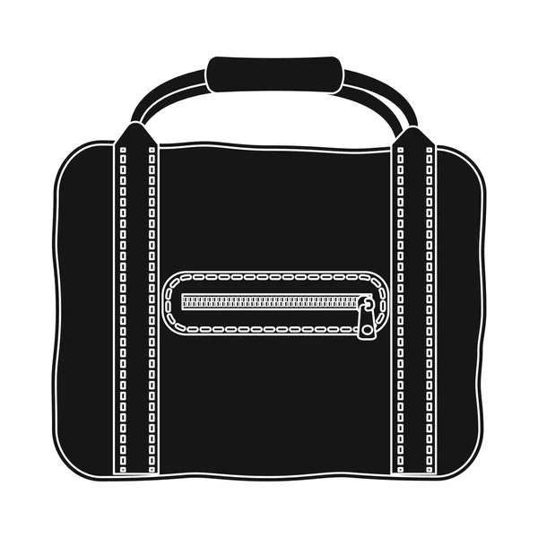 Изолированный предмет чемодана и табличка с багажом. Коллекция символов чемодана и путевого запаса для интернета . — стоковый вектор