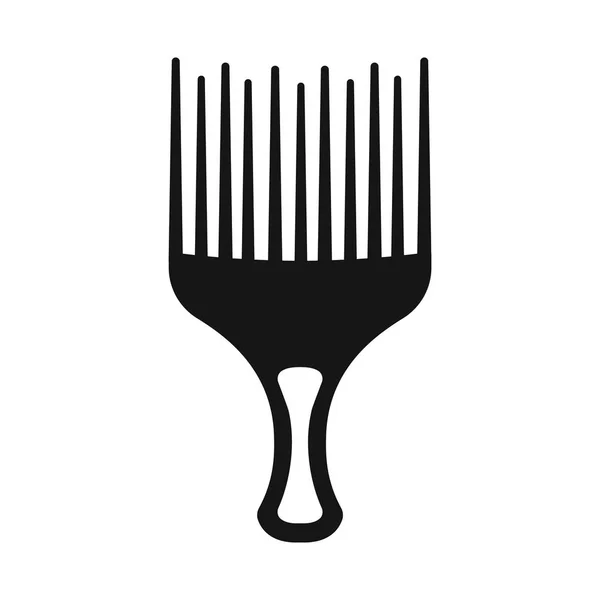 Vector illustration of brush and hair symbol. Collection of brush and hairbrush stock symbol for web. — Stock Vector