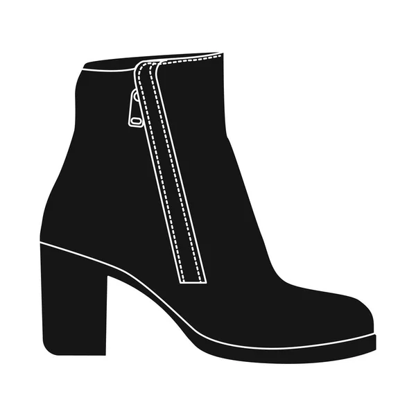 Vektorillustration von Schuhen und Frauensymbol. Abbildung von Schuhen und Fußstock-Vektor. — Stockvektor