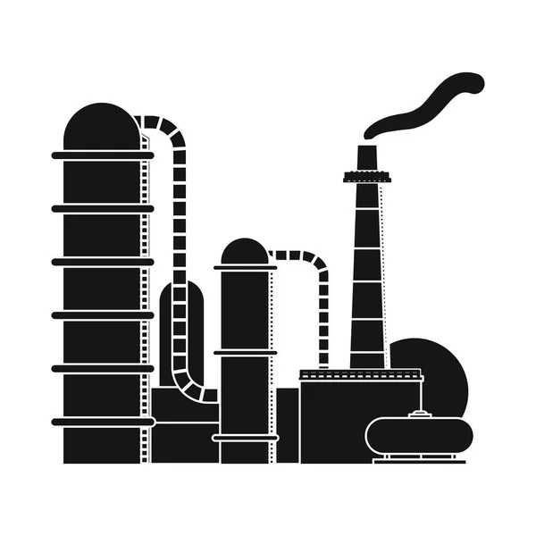 Conception vectorielle du logo du pétrole et du gaz. Jeu de symbole de stock d'huile et d'essence pour toile . — Image vectorielle