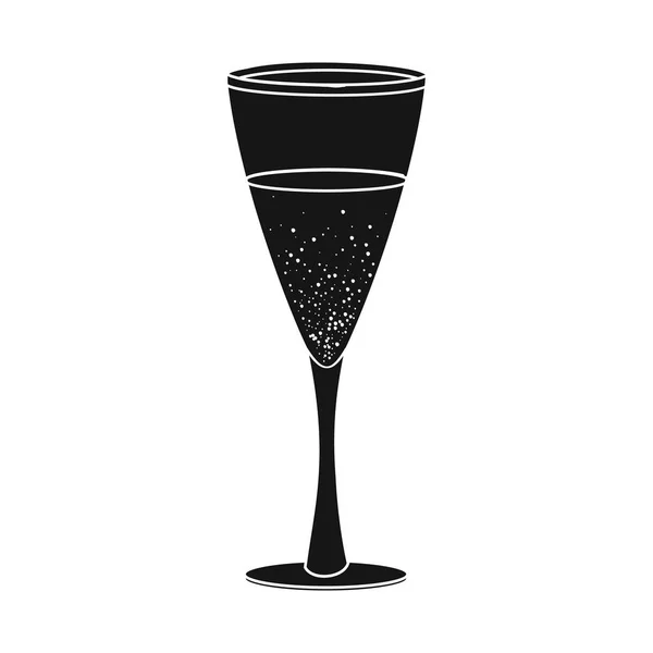Vektor-Design von Getränken und Bar-Logo. Getränkeset und Party-Vektor-Symbol für Aktien. — Stockvektor