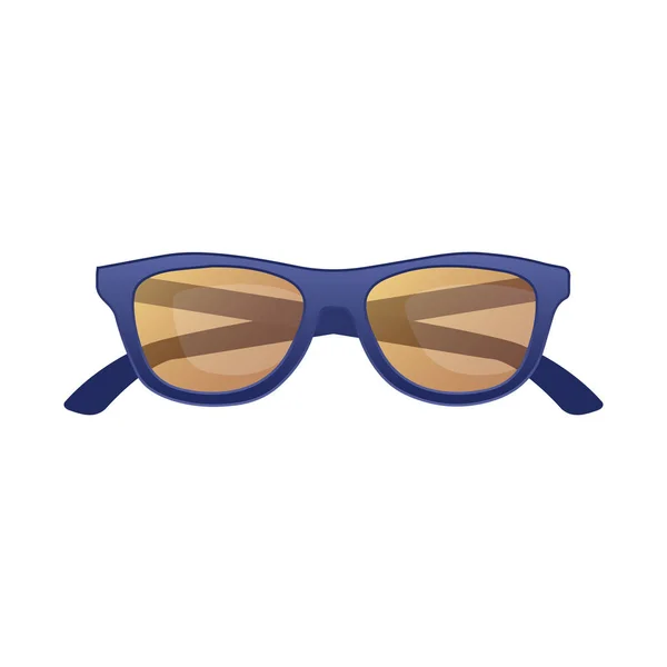 Vector ontwerp van bril en zonnebril teken. Aantal glazen en accessoire aandelensymbool voor web. — Stockvector