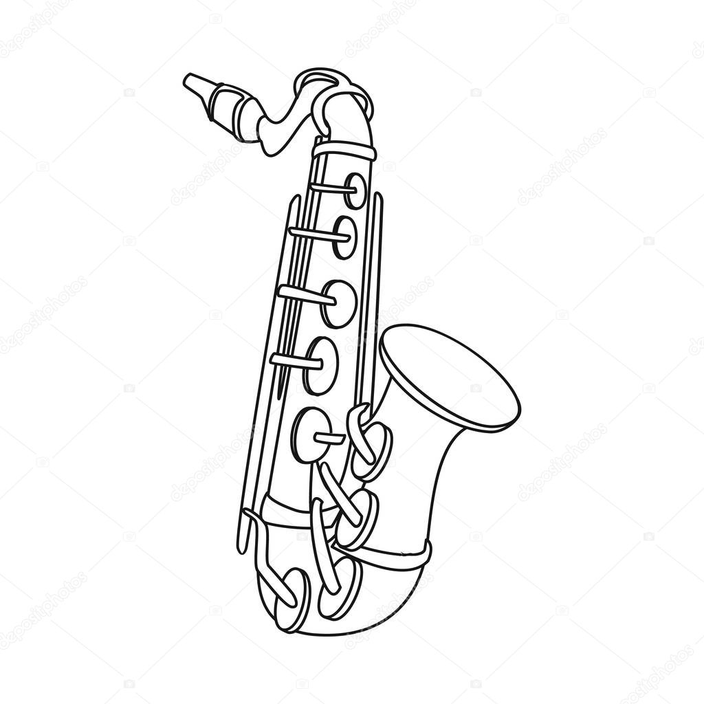 Isolated object of music and tune logo. Collection of music and tool stock vector illustration.