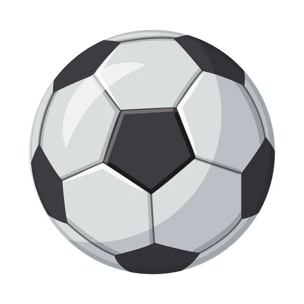 Векторная иллюстрация символа футбола и шестерни. Коллекция векторной иллюстрации футбола и турниров . — стоковый вектор