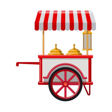 Piyasa ve dış işareti vektör çizimi. Market ve gıda hisse senedi simgesi web için kümesi.