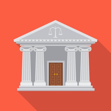 Hukuk ve avukat simge vektör tasarımı. Hukuk ve adalet vektör simgesini hissenin topluluğu.